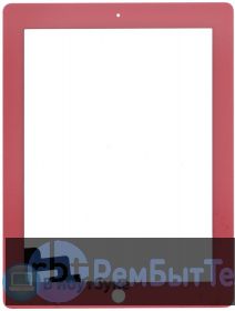 Сенсорное стекло (touchscreen) для Ipad 2 розовое