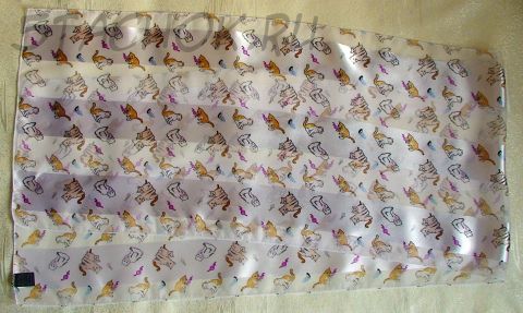 Шарфик "Забавные котята" белый