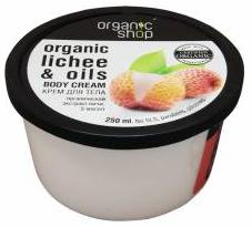 ORGANIC  SHOP. КРЕМ  ДЛЯ  ТЕЛА  "РОЗОВЫЙ  ЛИЧИ"  250МЛ.