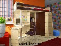 Кровать-чердак Фанки Кидз 1 Лайт ФМ