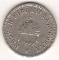 10 филлеров 1909 г. Венгрия