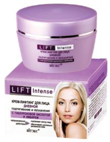 ВИТЭКС. LIFT  INTENSE. КРЕМ-ЛИФТИНГ  ДЛЯ  ЛИЦА  ДНЕВНОЙ  С  ГИАЛУРОНОВОЙ  КИСЛОТОЙ  И  ИМБИРЕМ  (ПОДТЯГИВАНИЕ  И  УВЛАЖНЕНИЕ)  45МЛ.