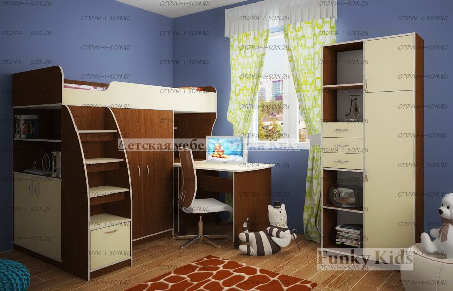 Кровать-чердак Фанки Кидз-18/4 СВ