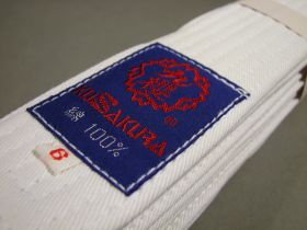 Белый пояс (White-obi)  из Японии (KUSAKURA) модель - JOWB