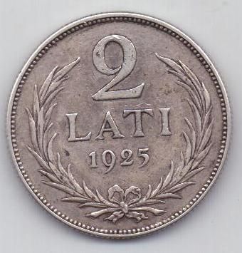 2 лата 1925 г. Латвия