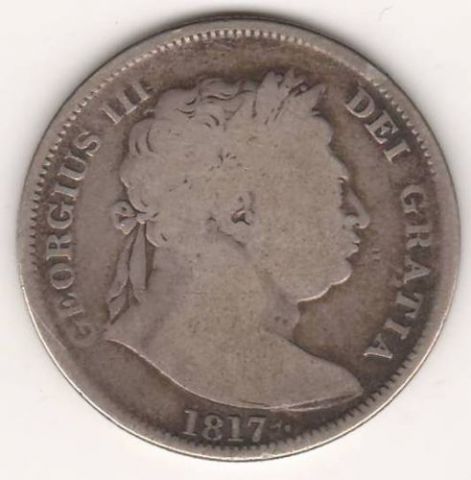 1/2 кроны 1817 г. Великобритания