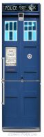 Виниловая наклейка на холодильник - Police Box