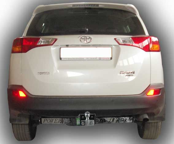 Фаркоп Лидер Плюс для TOYOTA RAV 4 2012-... (C НЕРЖ. ПЛАСТИНОЙ)