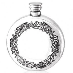 Фляжка из британского пьютера- Кольцо чертополоха