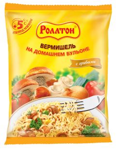 Вермишель Роллтон в ассортименте, 60 г.