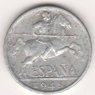 10 сентимо 1945 г. Испания