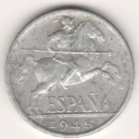 10 сентимо 1945 г. Испания
