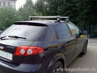 Багажник на крышу Chevrolet Lacetti (sedan, hatchback), Атлант, аэродинамические дуги, опора E
