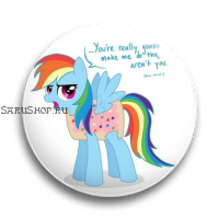 Значок  56 мм.  My Little Pony