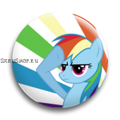 Значок  37 мм.  My Little Pony