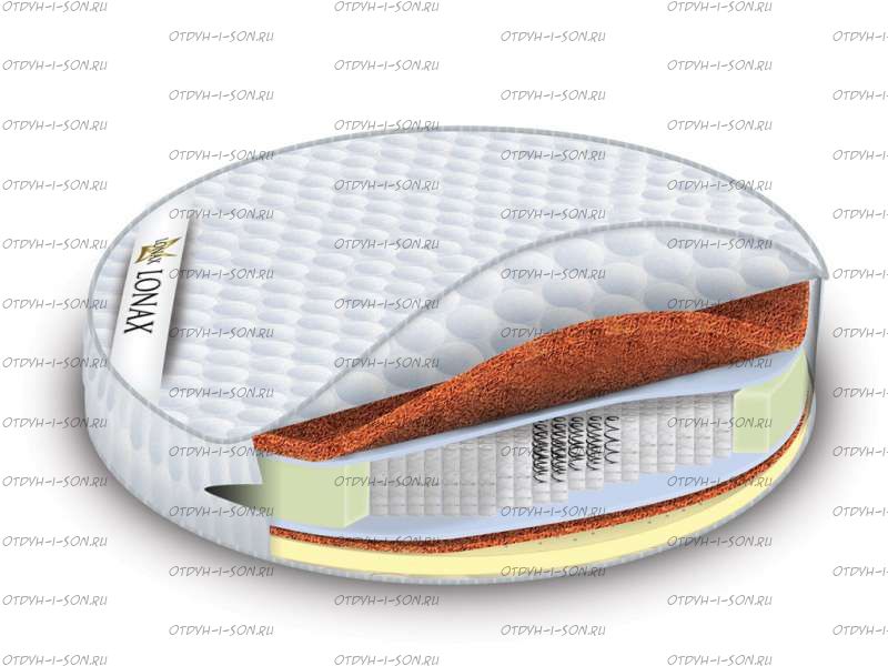 Матрас Lonax Round Cocos-Medium S1000