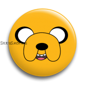 Значок  56 мм.  Adventure Time