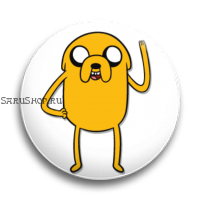 Значок  56 мм.  Adventure Time