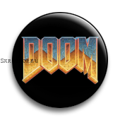 Значок  37 мм.  Doom