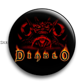 Значок  37 мм.  Diablo