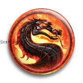 Значок  37 мм.  Mortal Kombat