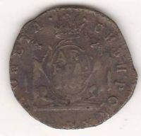 деньга 1767 г. редкий год Сибирская монета