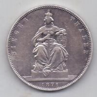 1 талер 1871 г. Победный талер Пруссия