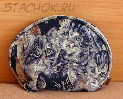 Косметичка гобеленовая "Кошки"