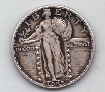 1/4 доллара 1925 г. США
