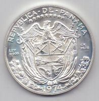 1 бальбоа 1974 г. редкий год Панама