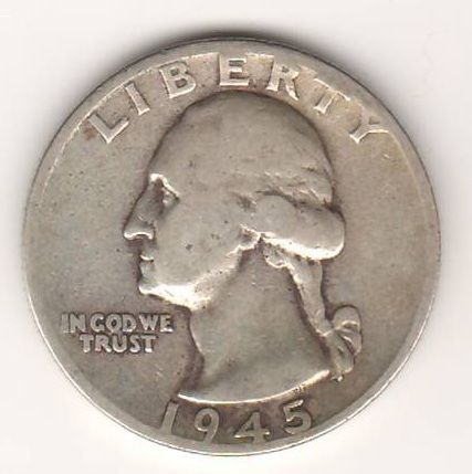 1/4 доллара 1945 г. США
