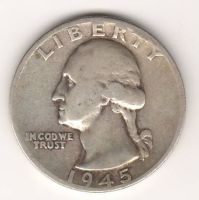 1/4 доллара 1945 г. США
