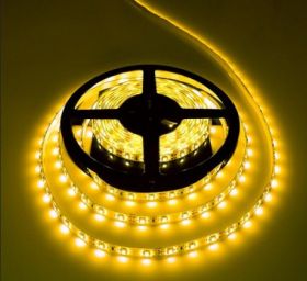 Светодиодная лента LED влагостойкая 12V 5 метров (Желтая)