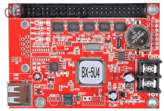 Контроллер 16-тирядный BX-5U4 для одно и двухцветного табло в комплекте с хабом