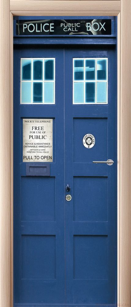 Наклейка на дверь - Police Box