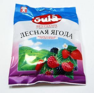 ЛЕДЕНЦЫ "SULA" ЛЕСНАЯ ЯГОДА С ВИТАМИНОМ С, 60 Г.