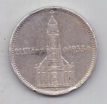 5 марок 1934 г. Германия