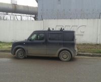 Багажник на крышу Nissan Cube, Атлант, прямоугольные дуги