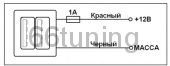 Схема подключения розетки-USB.