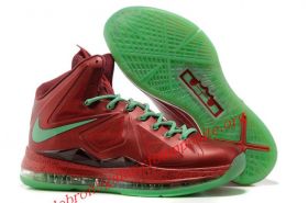 Баскетбольные кроссовки Nike Lebron 10 "Christmas"
