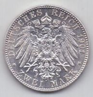 2 марки 1901 г. Германия(Пруссия,200 лет династии)