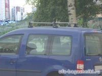 Багажник на крышу Volkswagen Caddy, Атлант, прямоугольные дуги