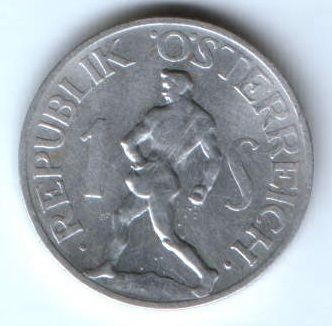 1 шиллинг 1946 г. Австрия