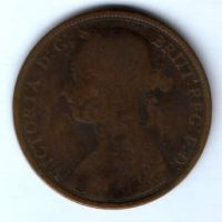 1 пенни 1892 г. Великобритания