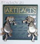 Серьги "Песики" большие под олово