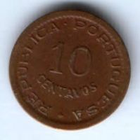 10 сентаво 1949 г. Ангола