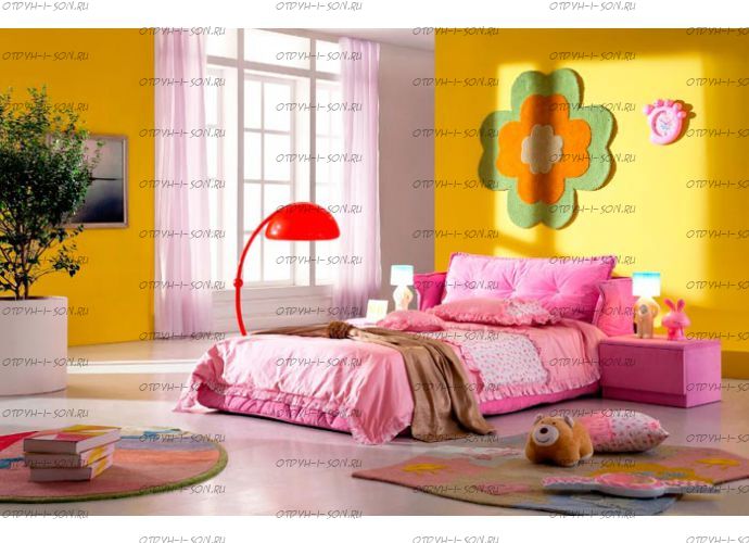 Кровать кожаная AE010 Татами