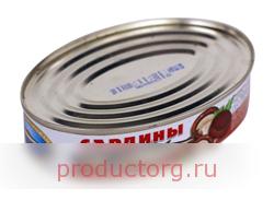 Сардины в грибном соусе 230г