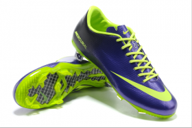Бутсы NIKE MERCURIAL VAPOR X FG-Purple / fluorescent yellow