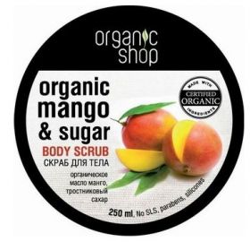 ORGANIC  SHOP. СКРАБ  ДЛЯ  ТЕЛА  "КЕНИЙСКИЙ  МАНГО"  250 МЛ.